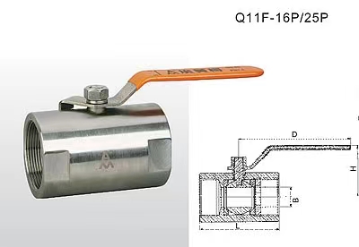 Q11F-16P25P不锈钢球阀